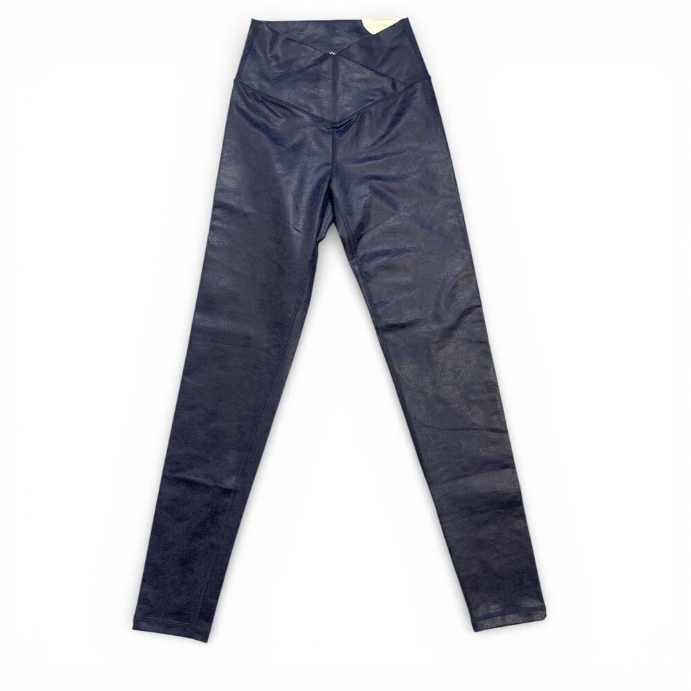Offline‎ by Aerie Crossover High Waisted Crackle Leggings blue Sz Small